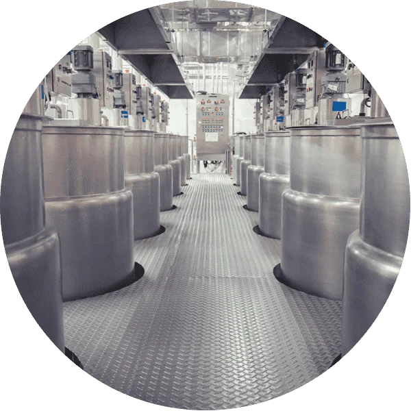 Inside a factory